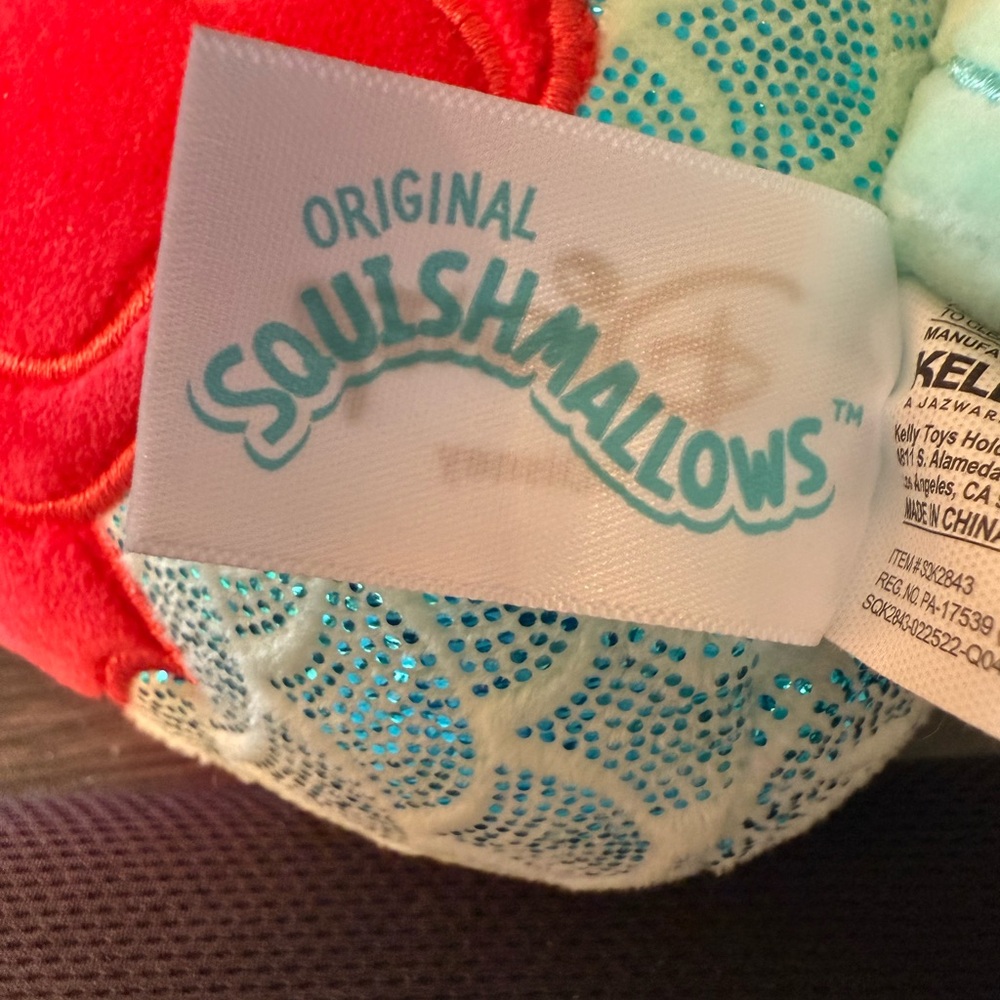 Ariel Squishmallows Disney Little Mermaid Plush Kellytoy Toy Like New - Picture 6 of 6